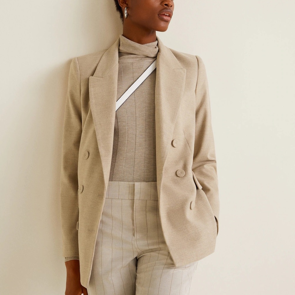 Striped suit pants